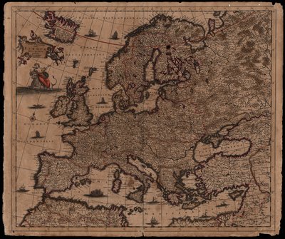 New and Accurate Description of All Europe by Justus Danckerts